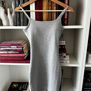 Aritzia Gray Fitted Sleeveless Camisole